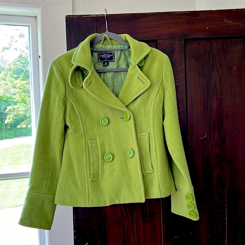 pea coat American eagle size xs green